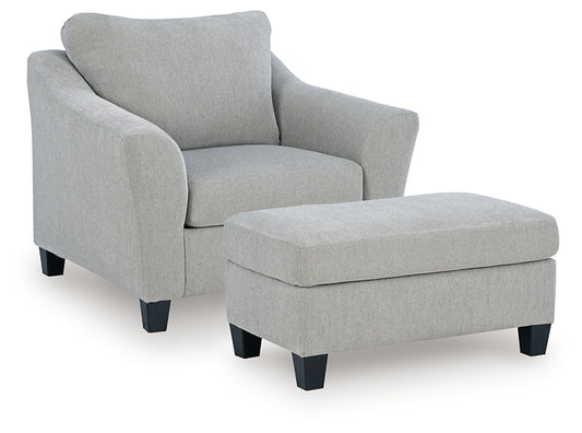 Willarae Chair and Ottoman