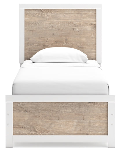 Charbitt Twin Panel Bed with Dresser and Nightstand