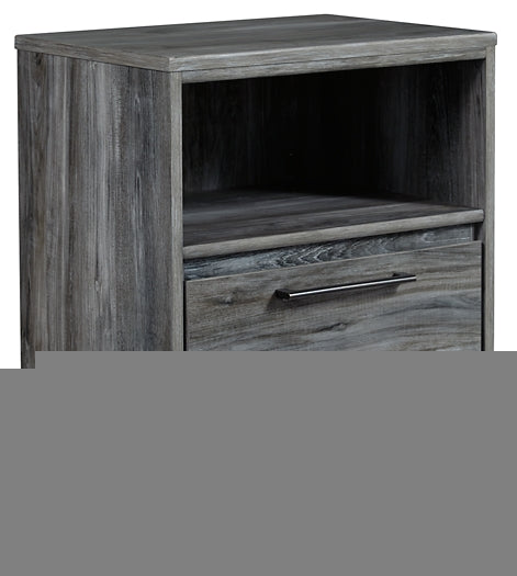 Baystorm Full Panel Headboard with Mirrored Dresser and Nightstand