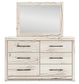 Lawroy Queen Panel Headboard with Mirrored Dresser