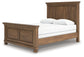 Feddinger Queen Panel Bed with Mirrored Dresser, Chest and Nightstand