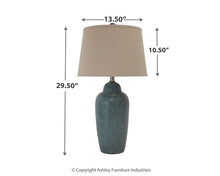 Load image into Gallery viewer, Saher Ceramic Table Lamp (1/CN)
