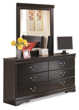 Load image into Gallery viewer, Huey Vineyard Full Sleigh Bed with Mirrored Dresser and Chest
