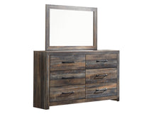 Load image into Gallery viewer, Drystan Twin Panel Bed with Mirrored Dresser and 2 Nightstands
