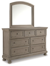 Load image into Gallery viewer, Lettner California King Panel Bed with Mirrored Dresser, Chest and 2 Nightstands
