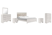 Load image into Gallery viewer, Altyra King Panel Bed with Mirrored Dresser, Chest and 2 Nightstands
