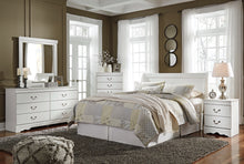 Load image into Gallery viewer, Anarasia Queen Sleigh Headboard with Mirrored Dresser
